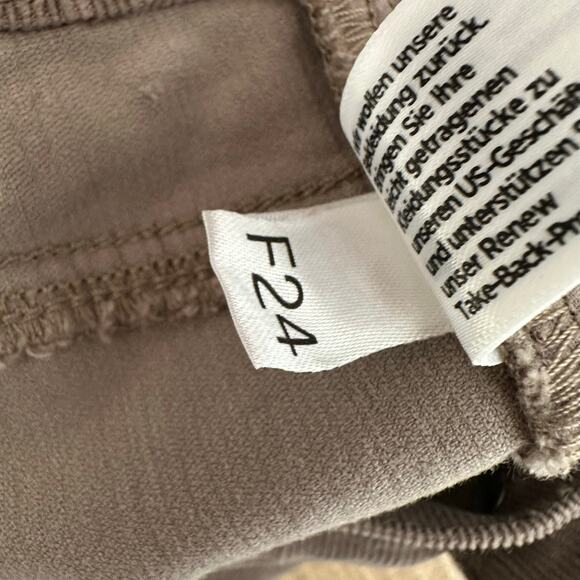 Eileen Fisher Organic Cotton Stretch Corduroy Straight Pant Taupe S - Picture 8 of 12